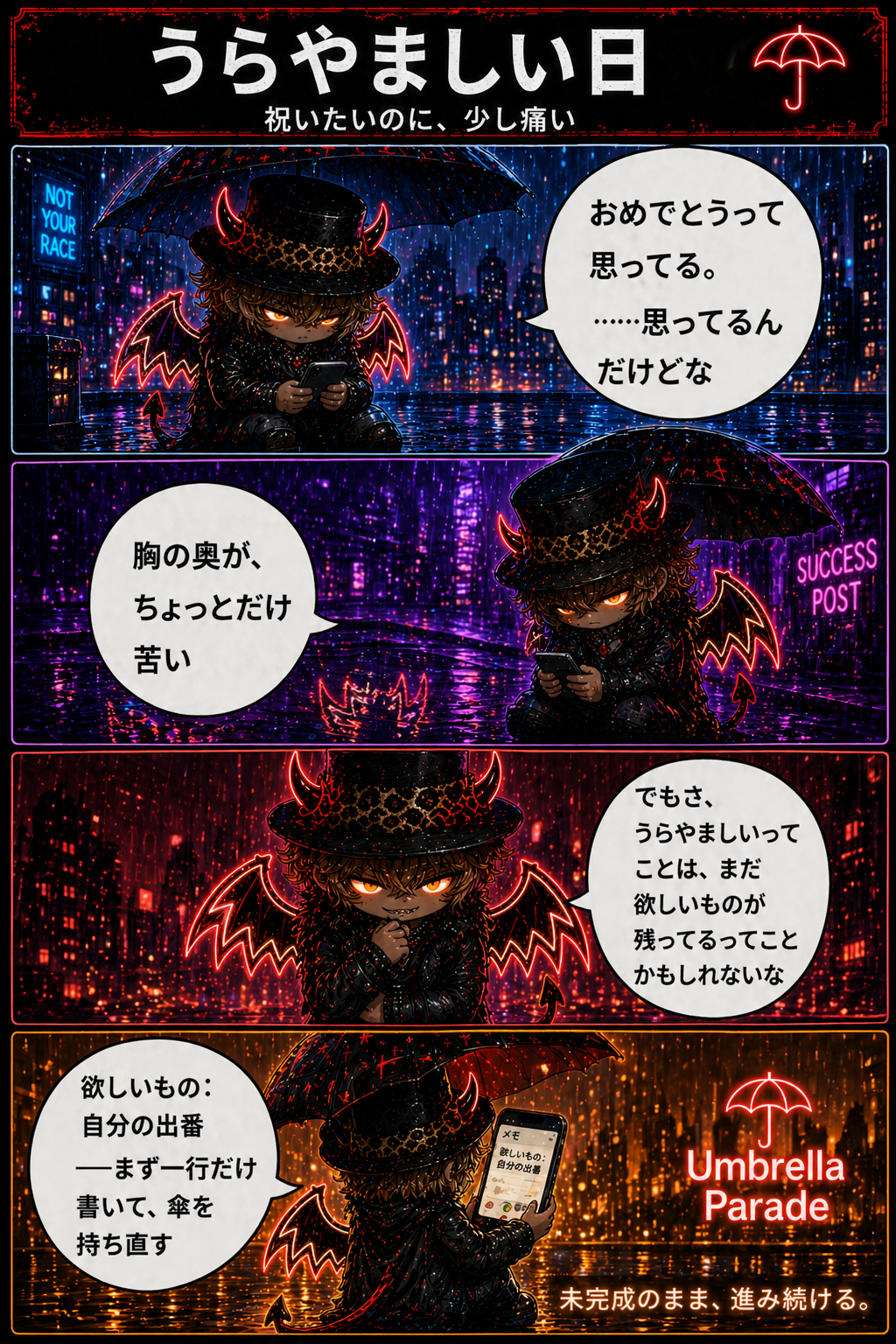 うらやましい日