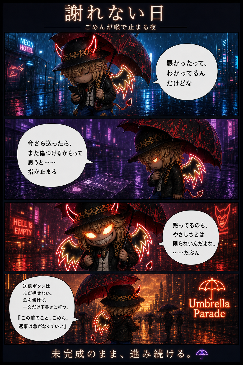 謝れない日