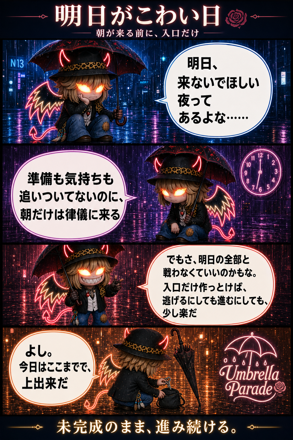 明日がこわい日