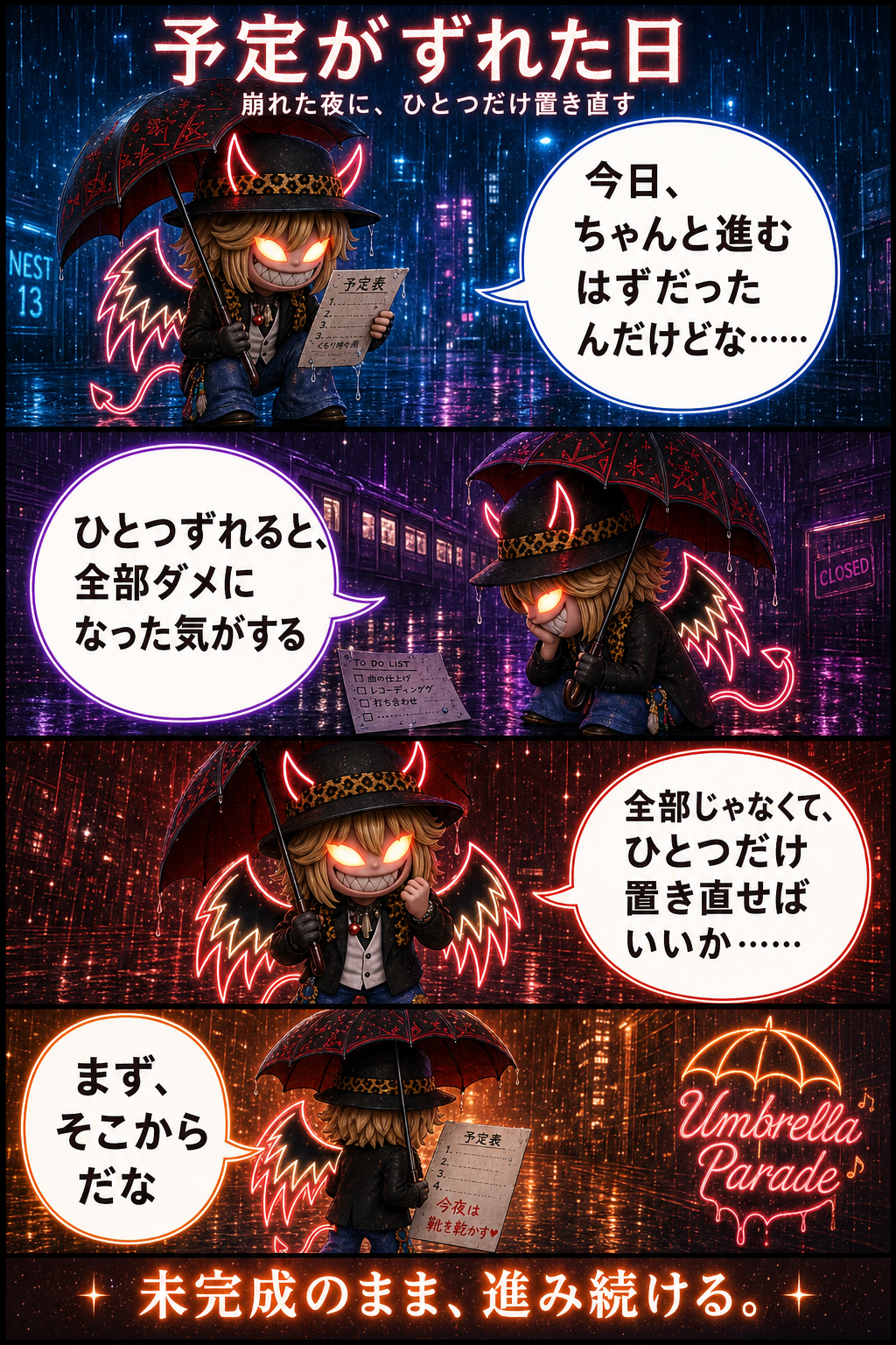予定がずれた日