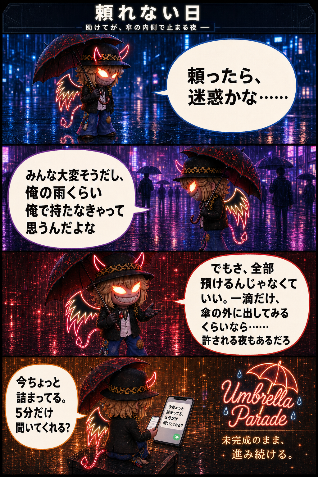 頼れない日