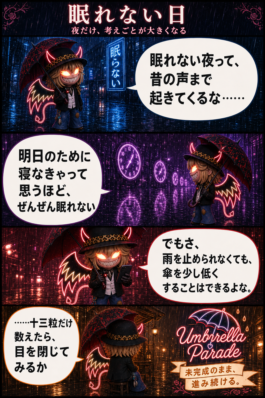 眠れない日