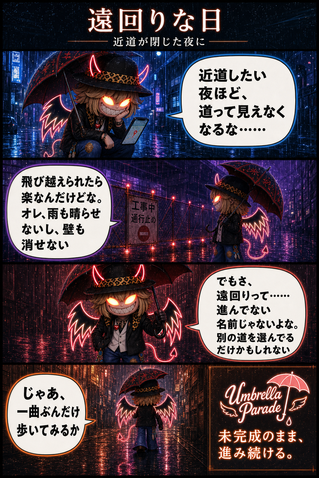遠回りな日