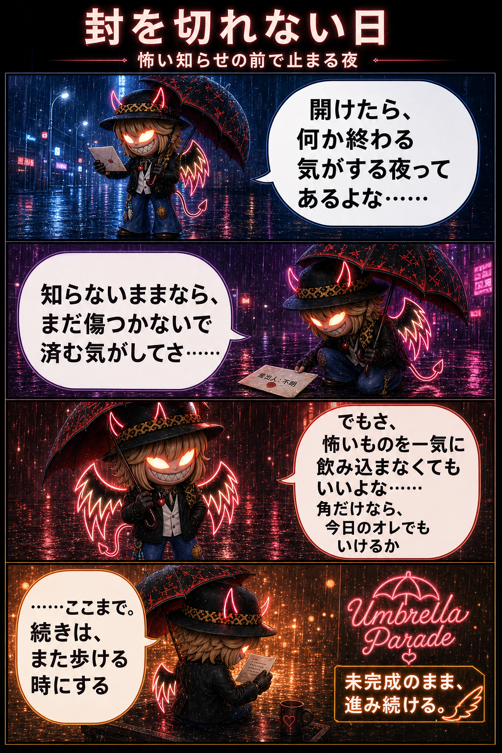 封を切れない日