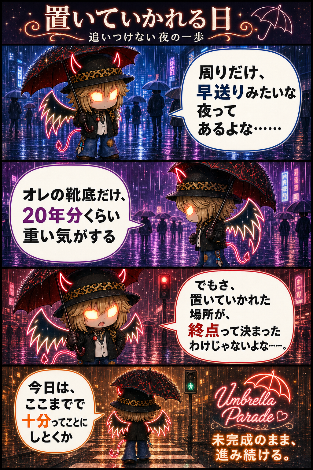 置いていかれる日