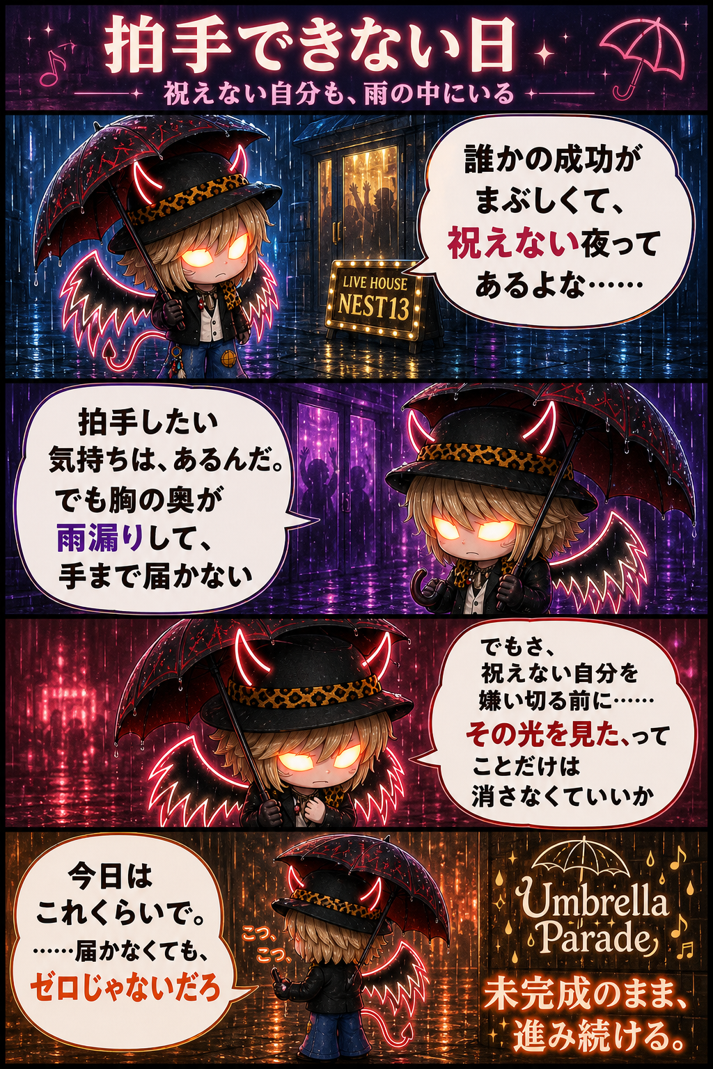 拍手できない日