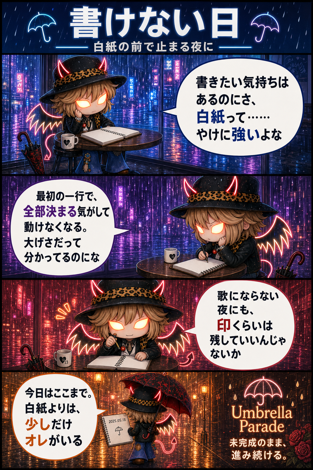 書けない日