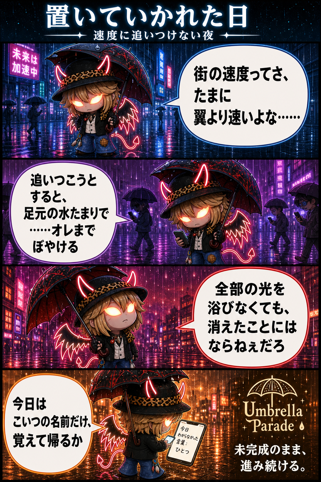 置いていかれた日