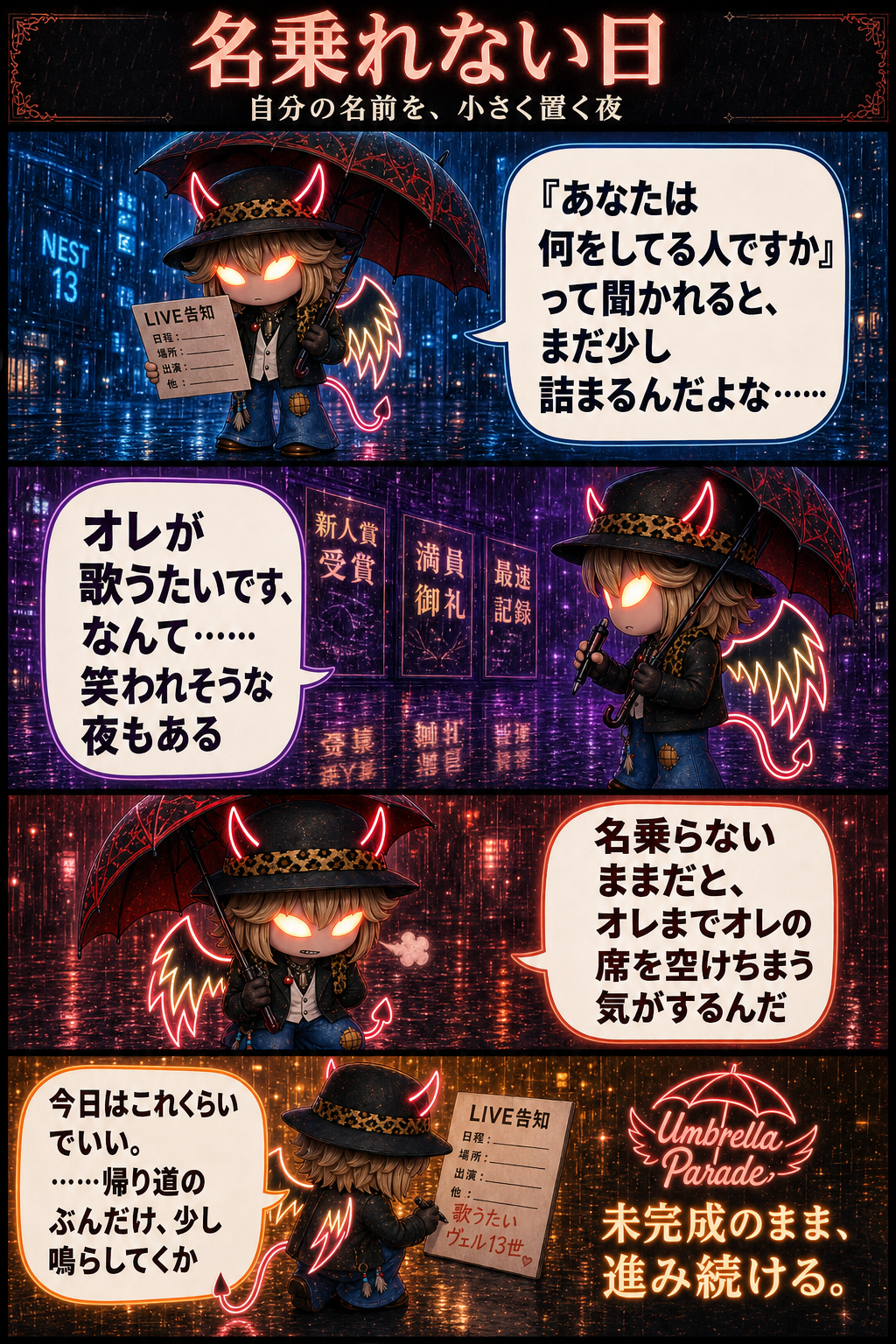 名乗れない日