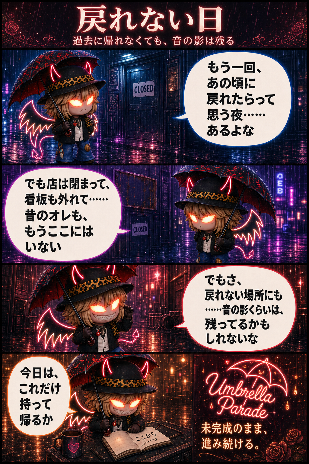 戻れない日