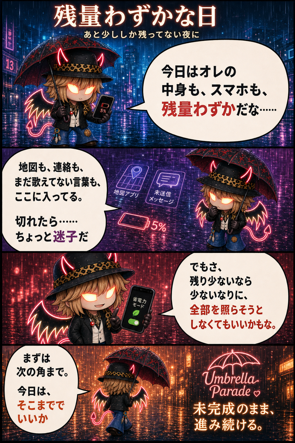 残量わずかな日