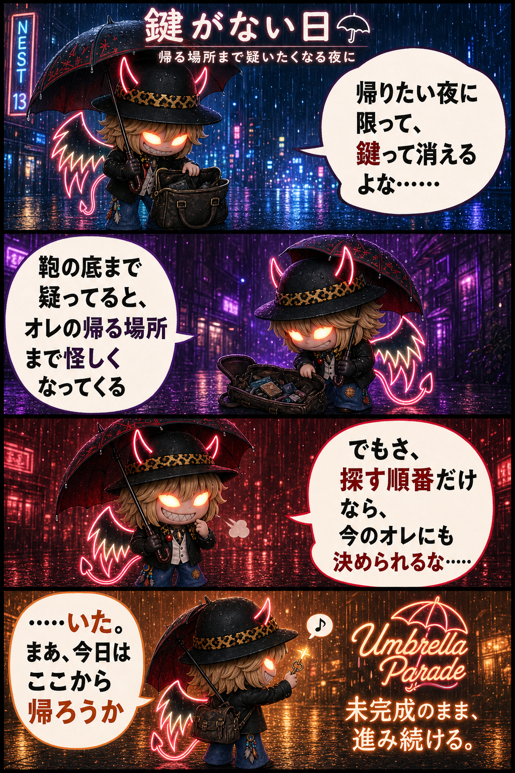 鍵がない日