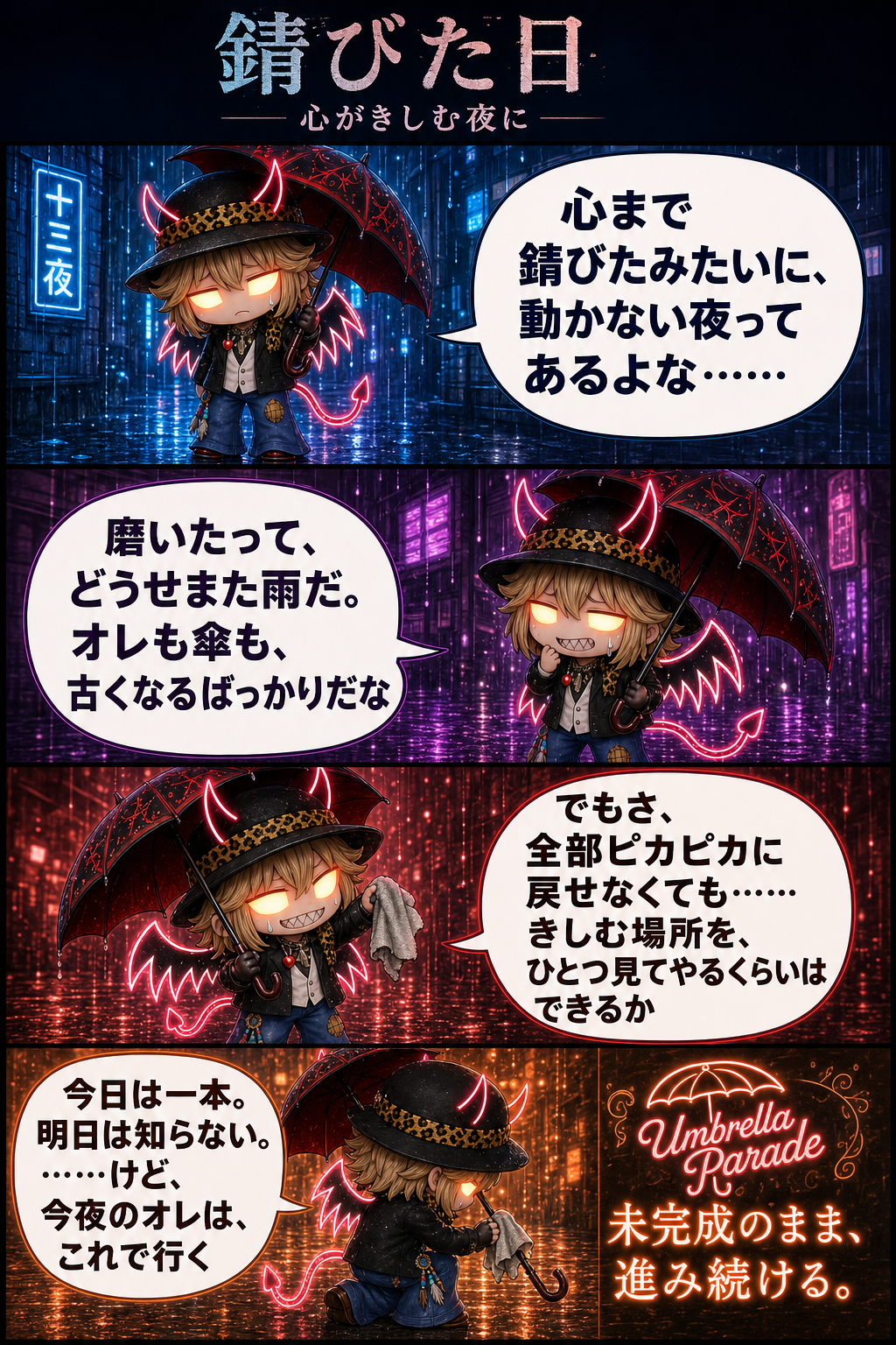 錆びた日