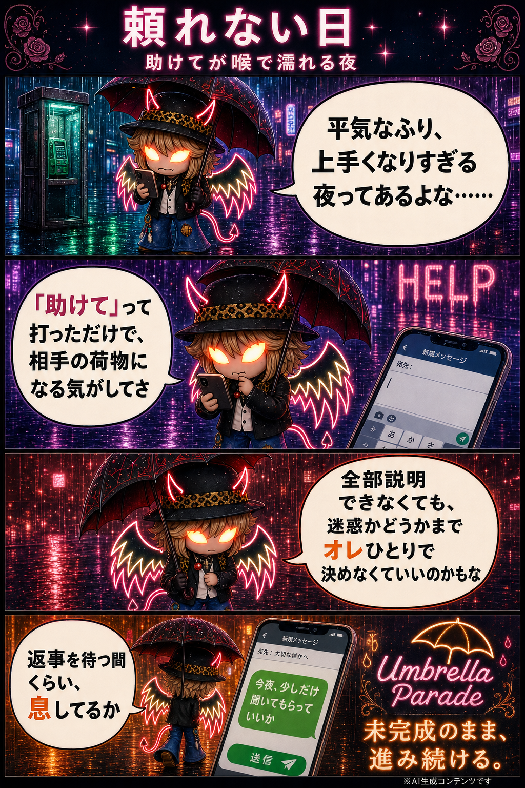 頼れない日