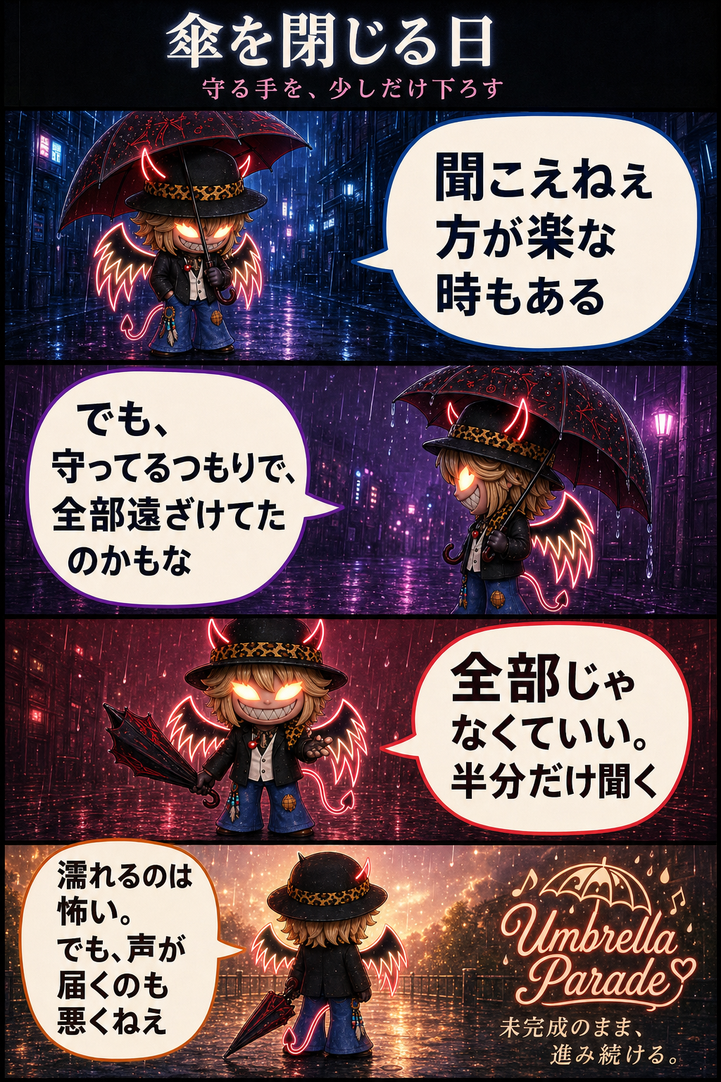 傘を閉じる日