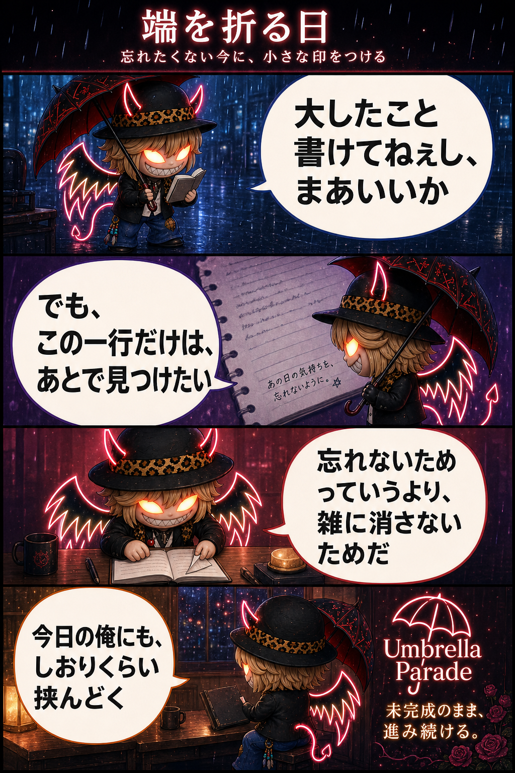 端を折る日