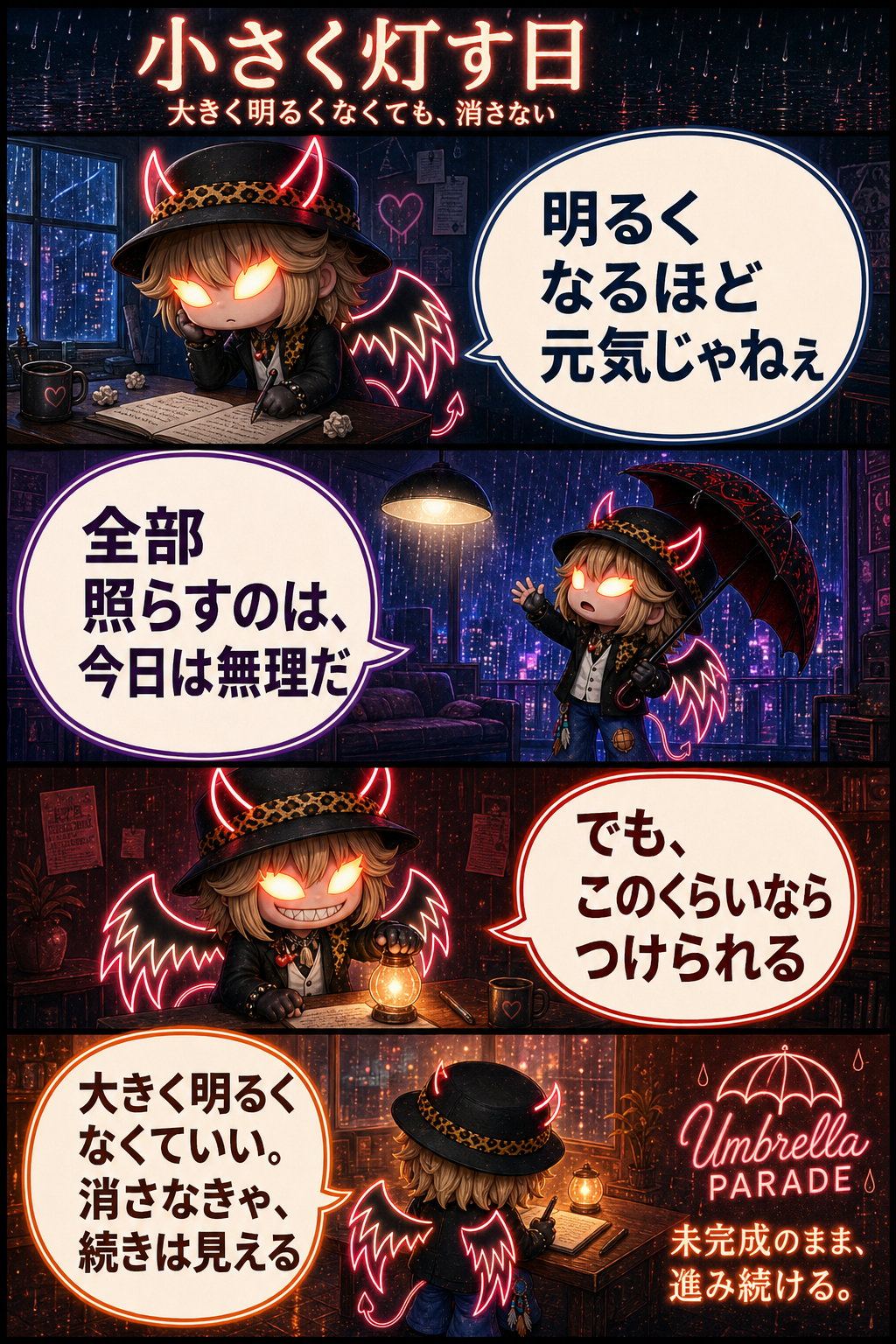 小さく灯す日