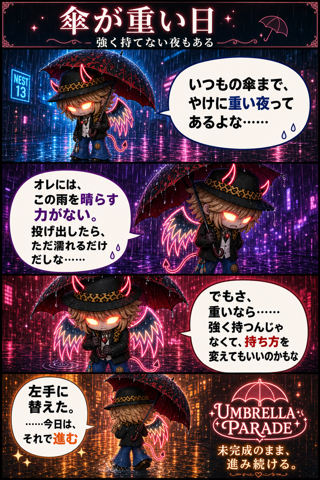 傘が重い日