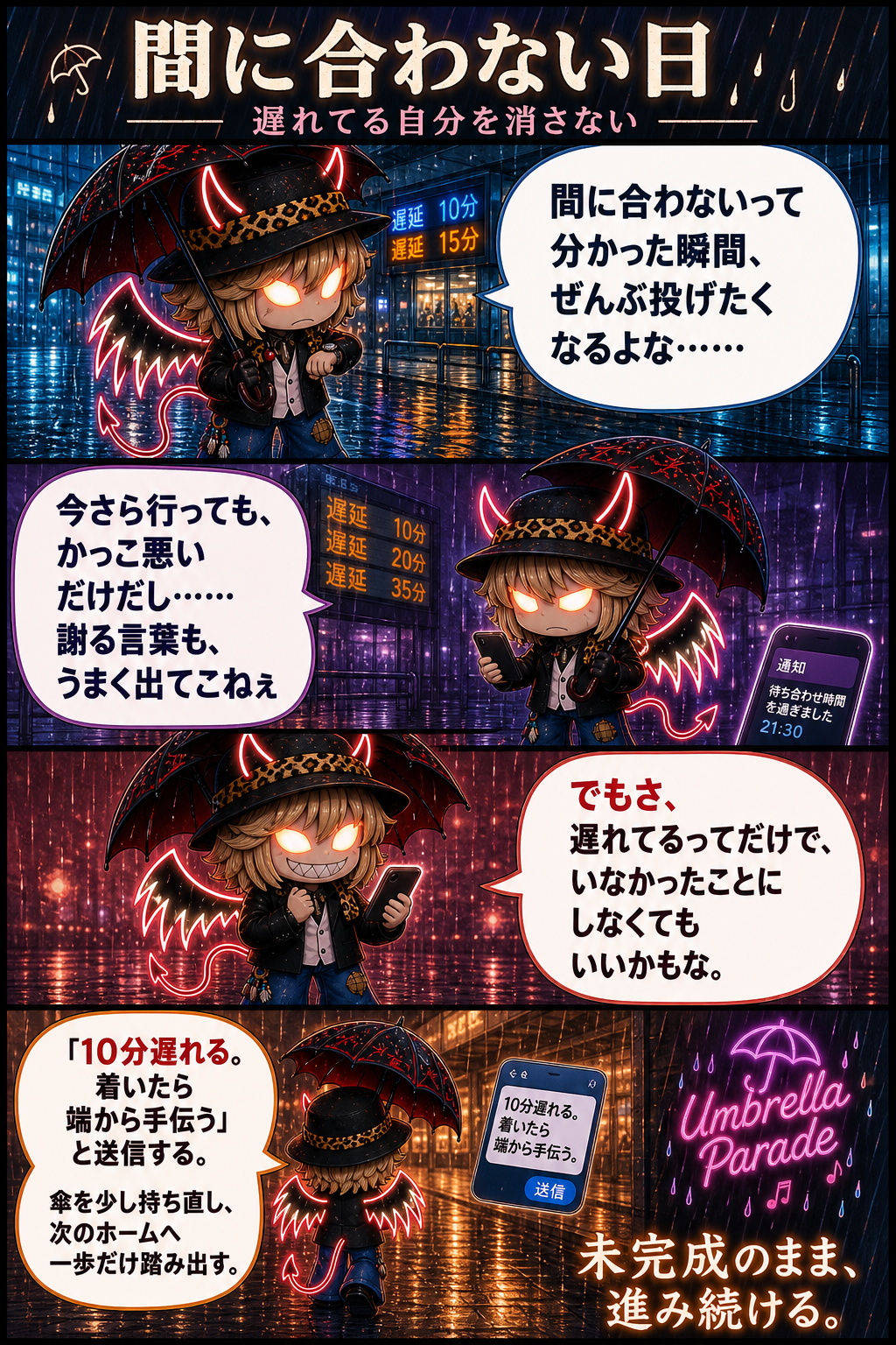 間に合わない日