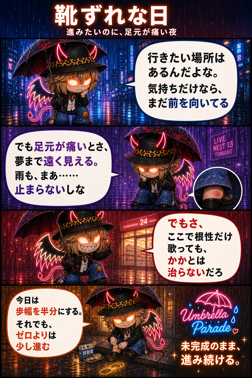 靴ずれな日